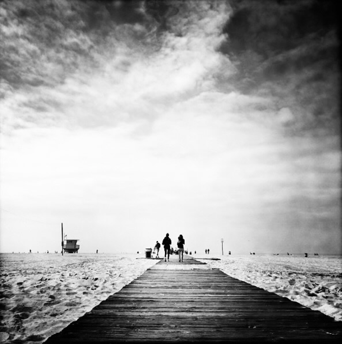Boardwalk to the Pacific — photograph by John DiGrazia